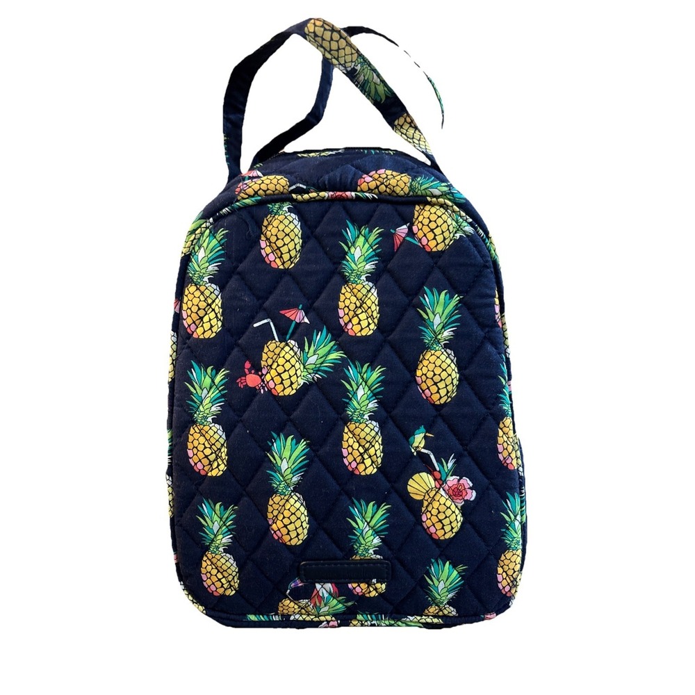 Vera Bradley Lunch‎ Bunch Bag Toucan Party Pineapple Pattern Quilted Cotton